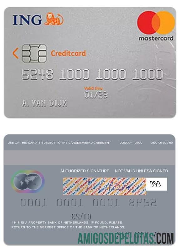 Netherlands Bank Of Netherlands IGN Credit Card example